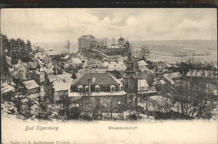 Elgersburg im Winter mit Schloss Elgersburg
