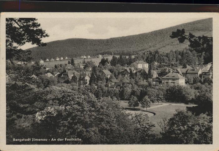 Ilmenau Thueringen Teilansicht Festhalle