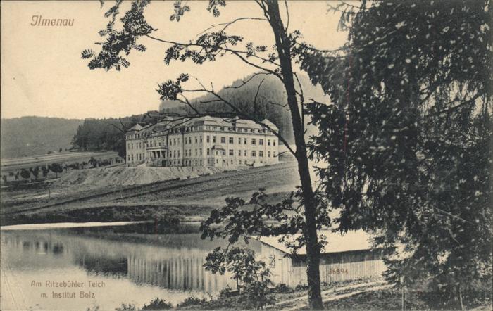 Ilmenau Thueringen Am Ritzebühler Teich mit Institut Bolz