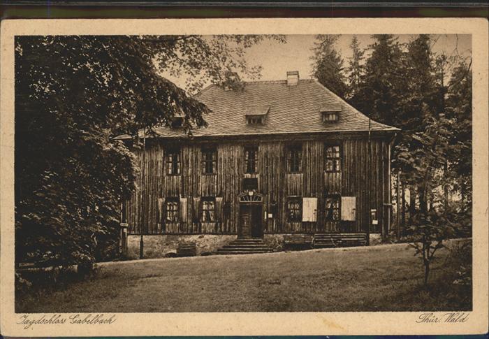 Ilmenau Thueringen Jagdschloss Gabelbach am Kickelhahn