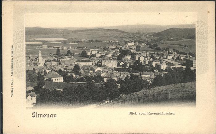 Ilmenau Thueringen Blick vom Ravenehäuschen