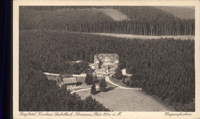Ilmenau Thueringen Berghotel Kurhaus Gabelbach Fliegeraufn