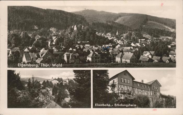 Elgersburg Panorama Eisenbahn Erholungsheim