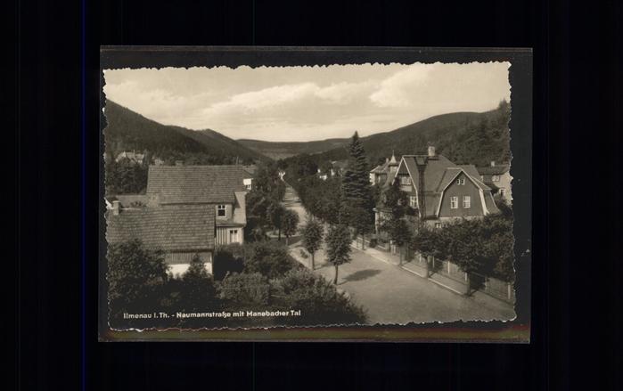 Ilmenau Thueringen Neumannstrasse mit Manebacher Tal