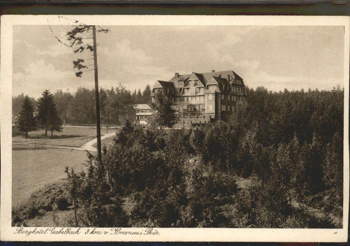 Ilmenau Thueringen Berghotel Gabelbach