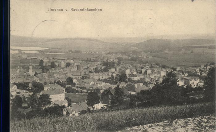 Ilmenau Thueringen Blick vom Ravenehäuschen