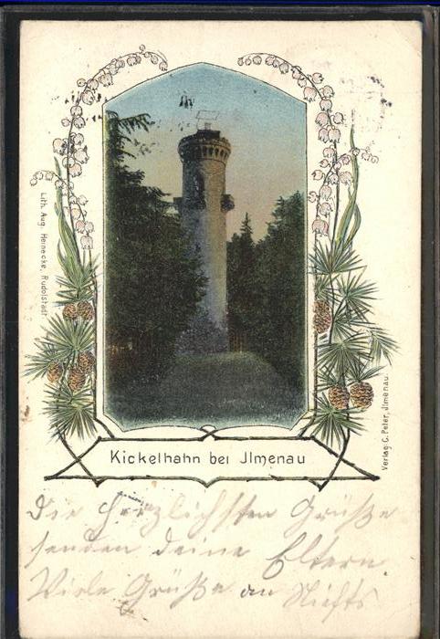 Ilmenau Thueringen Kickelhahn Turm