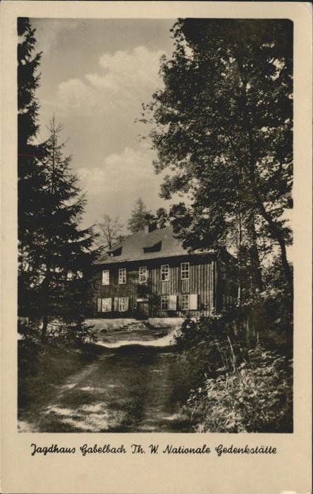 Ilmenau Thueringen Jagdhaus Gabelbach