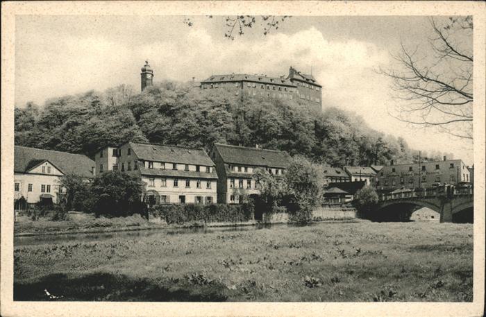 Greiz Thueringen Heinrichsbrücke Schloss