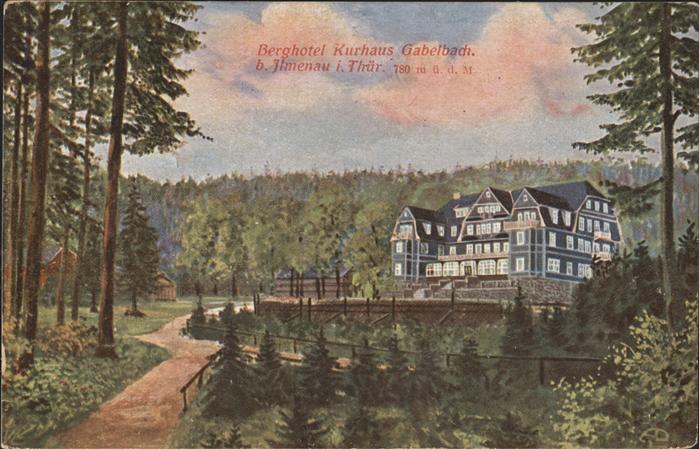 Ilmenau Thueringen Berghotel Kurhaus Gabelbach