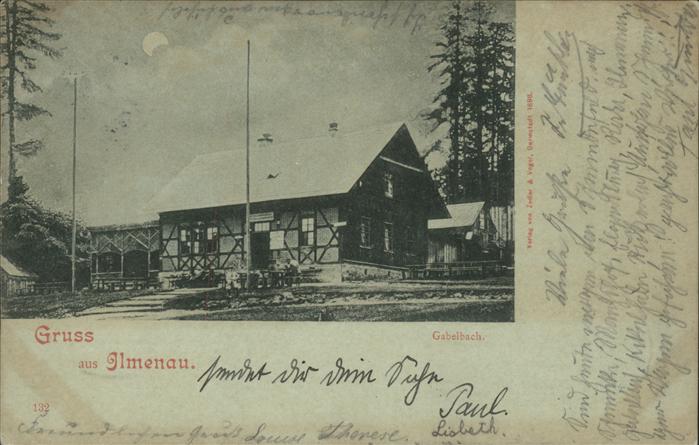 Ilmenau Thueringen Gabelbachhaus