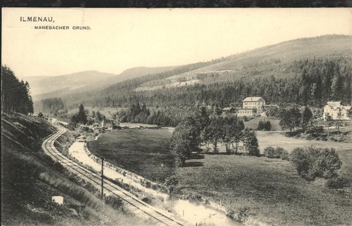 Ilmenau Thueringen Manebacher Grund Bahnlinie