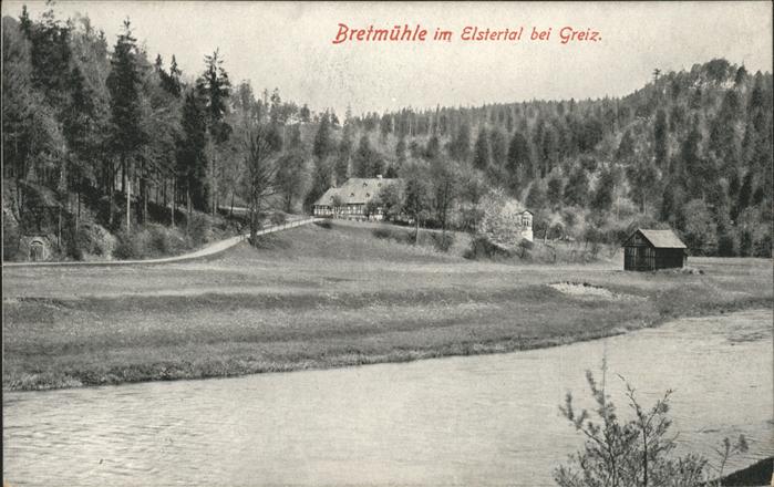 Greiz Thueringen Bretmühle eim Elstertal