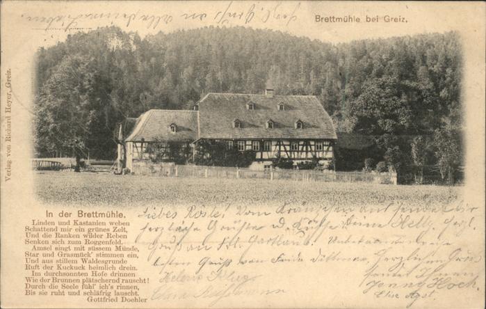 Greiz Thueringen Brettmühle