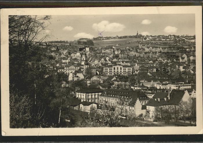 Greiz Thueringen Blick über die Stadt
