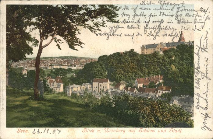 Gera Blick zum Schloss