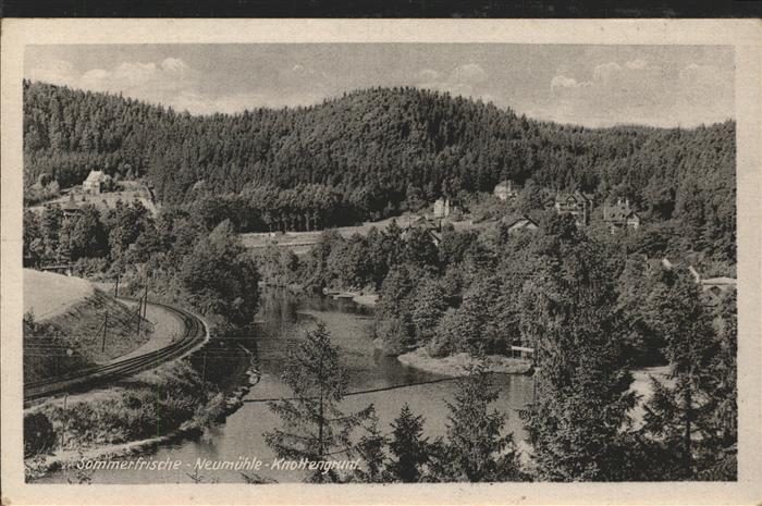 Knottengrund Sommerfrische Eisenbahn Gasthof Weidman