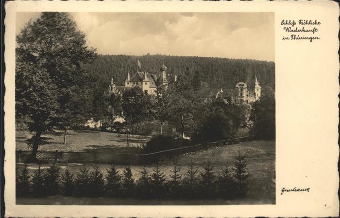 Trockenborn-Wolfersdorf Jagdschloss Fröhliche Wiederkunft Bahnp