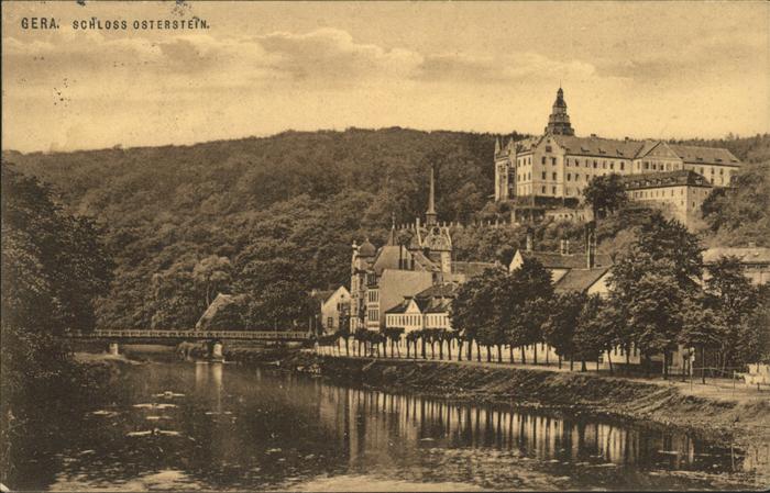 Gera Schloss Osterstein Elster Brücke Feldpo