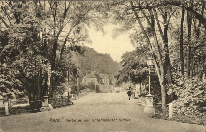 Gera Partie an der Untermhäuser Brücke