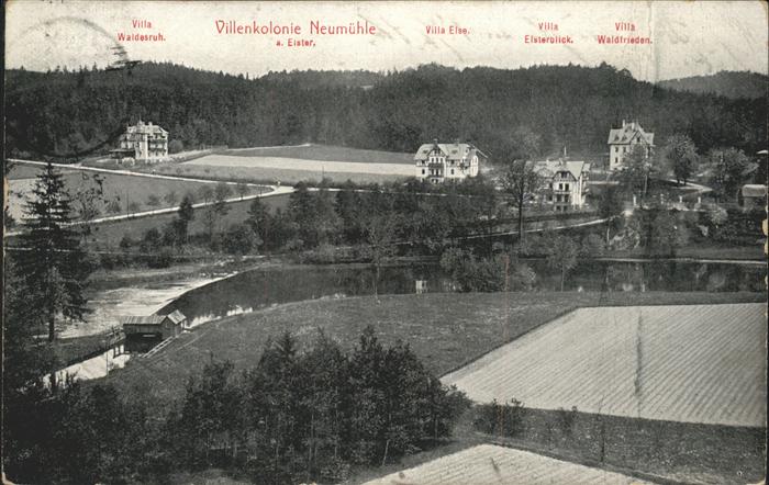 Neumuehle Elster Villenkolonie Villa Waldesruh Waldfried