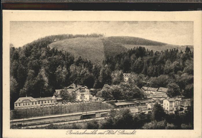 Rentzschmuehle Vogtland Thueringen Eisenbahn Station Hotel Steinicht