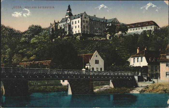 Gera Schloss Osterstein Elster Brücke