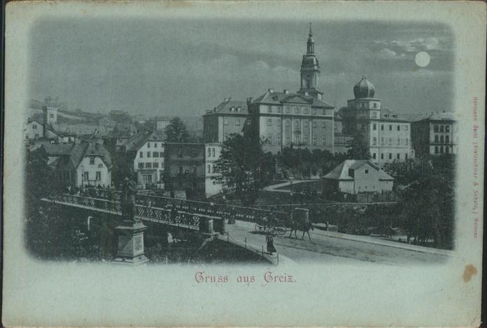 Greiz Thueringen Fürstliches Unteres Schloss Brücke Kais