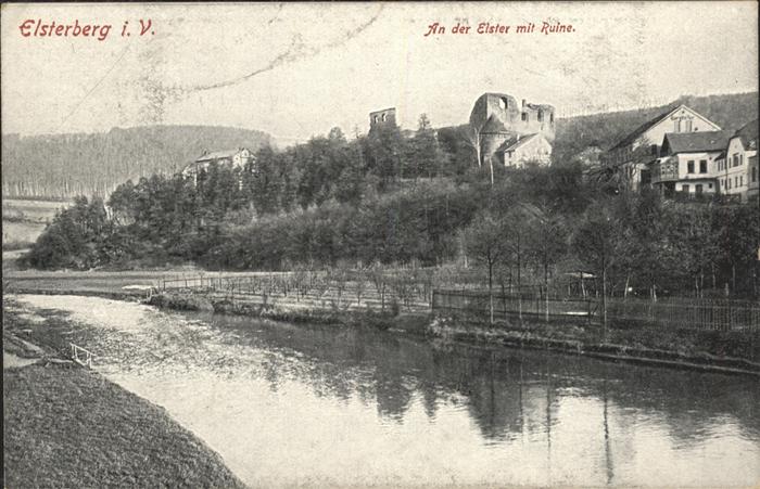 Elsterberg Vogtland An der Elbe mit Ruine