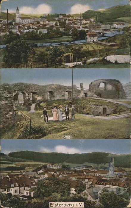 Elsterberg Vogtland Panorama Ruine