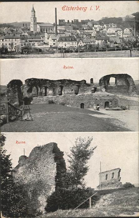 Elsterberg Vogtland Panorama Ruinen