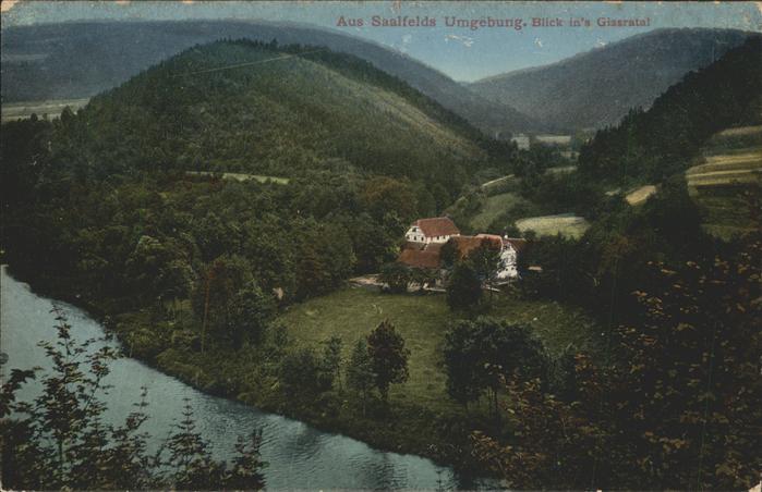 Saalfeld Saale Blick ins Gissratal