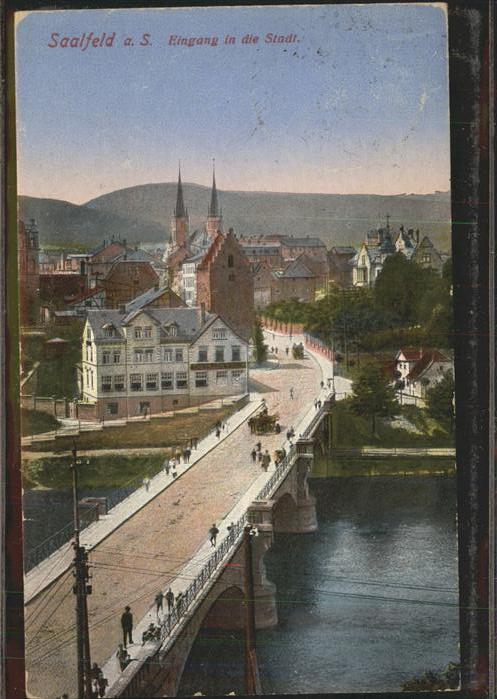 Saalfeld Saale Saalebrücke Stadteingang