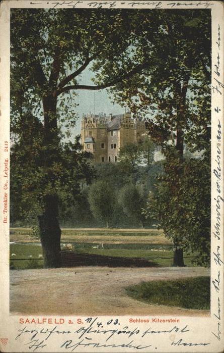 Saalfeld Saale Schloss Kitzerstein