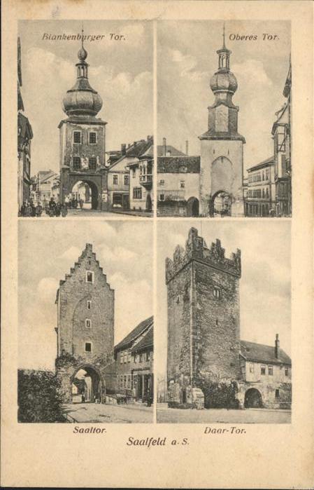 Saalfeld Saale Blankenburger Tor Oberes Tor Saaltor Da
