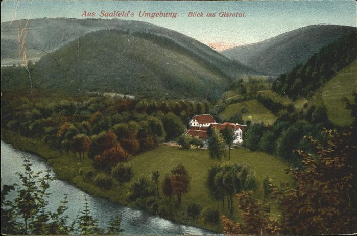Saalfeld Saale Blick ins Gisratal