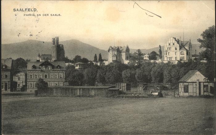 Saalfeld Saale Partie an der Saale