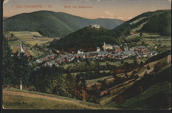 Leutenberg Thueringen Blick vom Kaiserplatz
