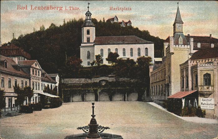 Leutenberg Thueringen Marktplatz