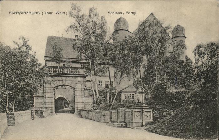 Schwarzburg Thueringer Wald Schlossportal