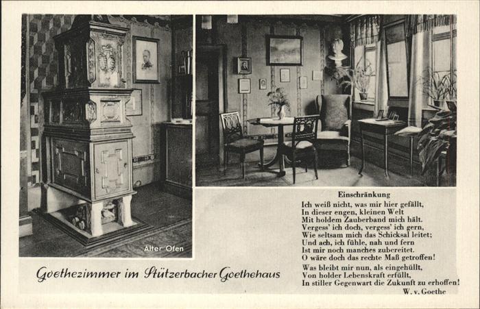 Stuetzerbach Goethezimmer