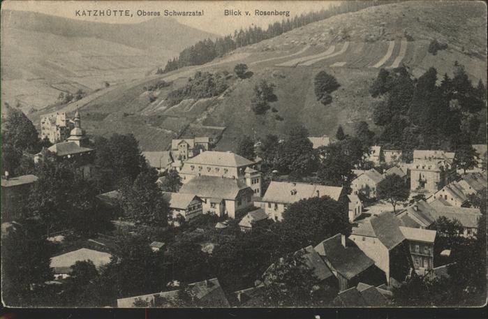 Katzhuette Thueringen Blick vom Rosenberg