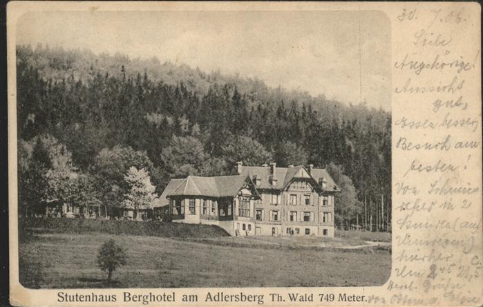 Adlersberg-Stutenhaus Stutenhaus Berghotel