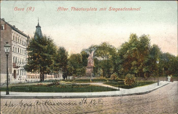 Gera Alter Theaterplatz Siegesdenkmal