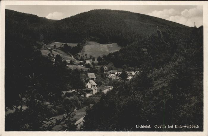 Unterweissbach Lichtetal Quelitz bei Unterweissbach