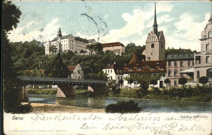 Gera Schloss Osterstein Brücke