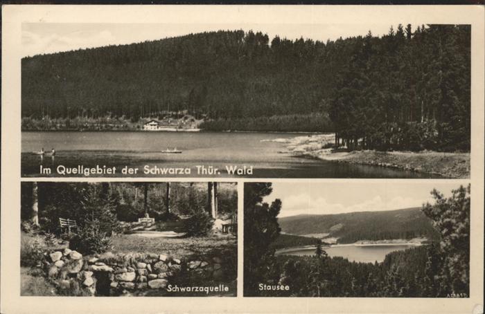 Steinheid Quelle der Schwarza Stausee