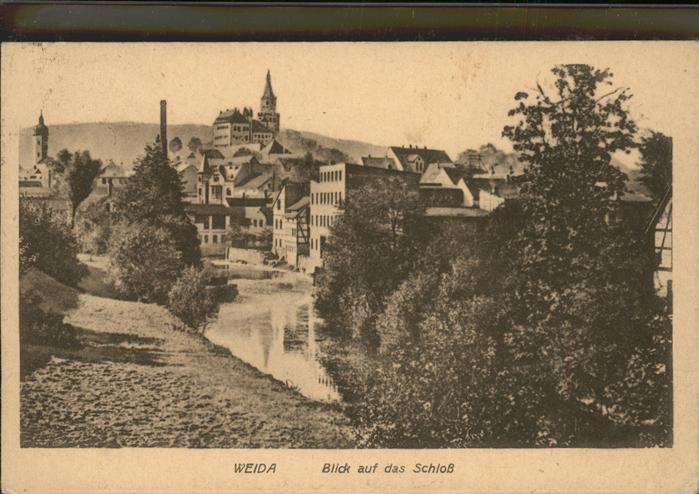 Weida Thueringen Blick auf das Schloss