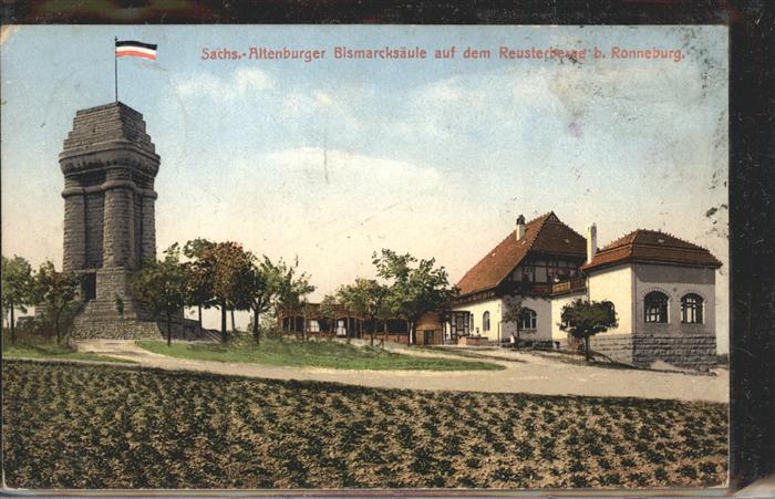 Ronneburg Thueringen Sächsisch-Altenburger Bismarcksäule auf