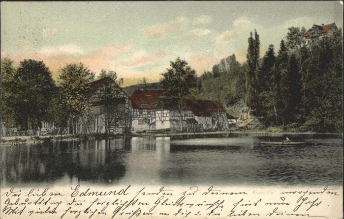 Weida Thueringen Haus am See Mühle Ruderboot